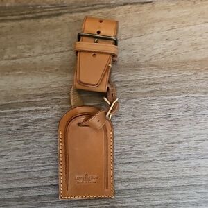 Louis Vuitton Tan Vachetta Leather Name Tag